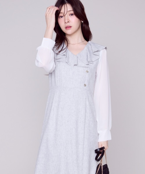 MISCH MASCH（ミッシュマッシュ） ワンピース ラッフルアシメフリル