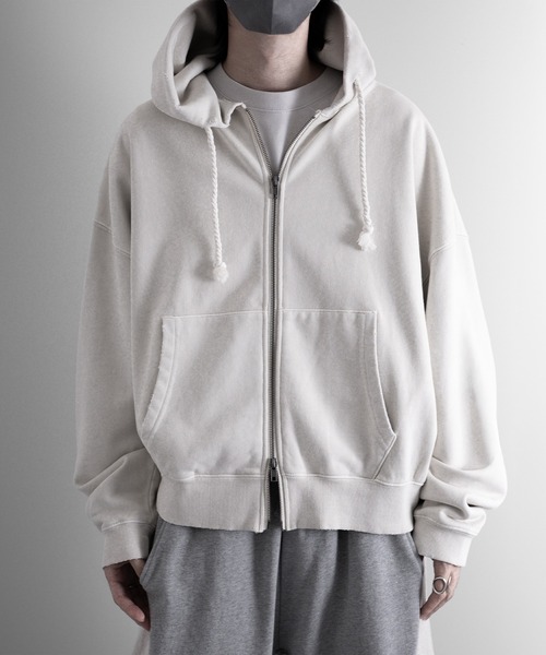 パーカー 「RUUBON」heavy weight cotton full zip hoodie / ヘビーウェイトコットンフルジップーディ メンズ | RUUBON | 02