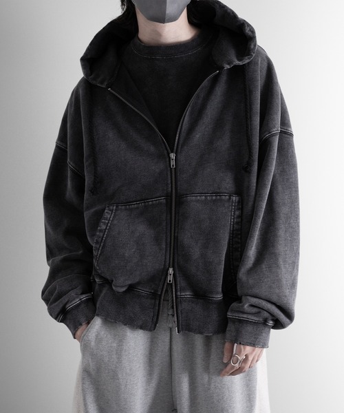 パーカー 「RUUBON」heavy weight cotton full zip hoodie / ヘビーウェイトコットンフルジップーディ メンズ | RUUBON