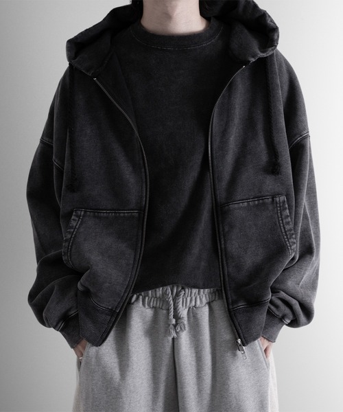 パーカー 「RUUBON」heavy weight cotton full zip hoodie / ヘビーウェイトコットンフルジップーディ メンズ | RUUBON | 03