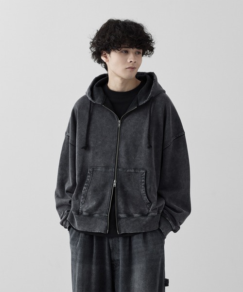 パーカー 「RUUBON」heavy weight cotton full zip hoodie / ヘビーウェイトコットンフルジップーディ メンズ | RUUBON | 21