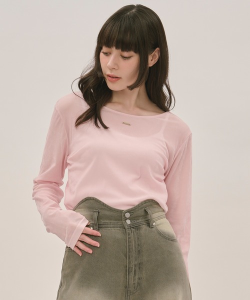 loin nuit tシャツ velours long sleeve tops / ベロアロングスリーブ