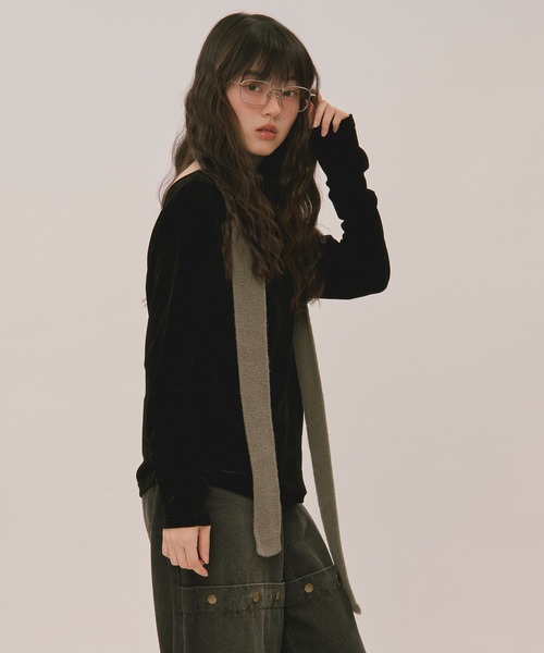 loin nuit tシャツ velours long sleeve tops / ベロアロングスリーブ