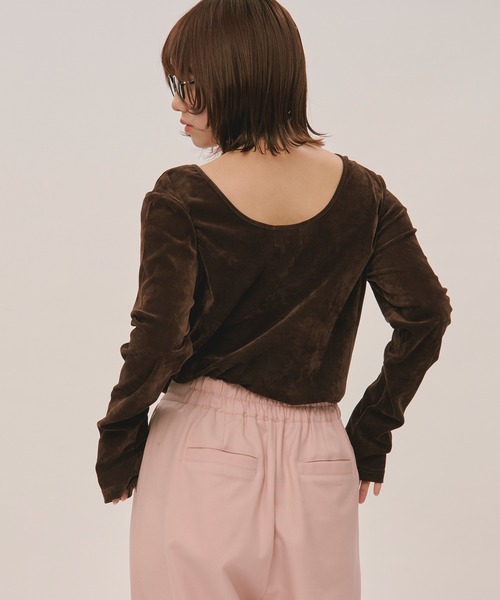 loin nuit tシャツ velours long sleeve tops / ベロアロングスリーブ