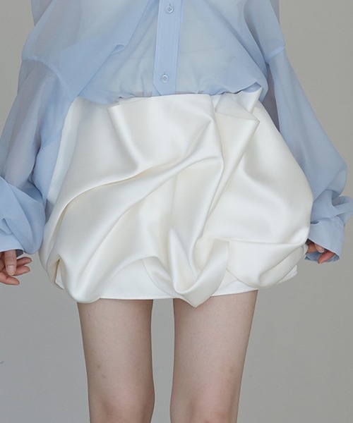 eimy istoire バルーンスカート アイボリー eimy istoire スカート サテンバルーンスカート : ZOZOTOWN