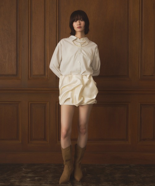 EIMY ISTOIRE（エイミーイストワール） スカート ドレープバルーンミニ