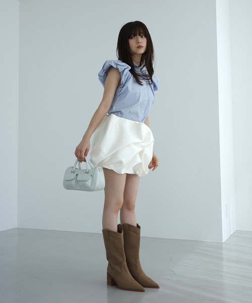 EIMY ISTOIRE（エイミーイストワール） スカート ドレープバルーンミニ