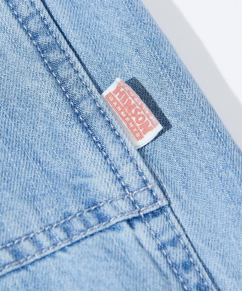 「HINSON」 加工デニムパンツ LARGE サックスブルー メンズ