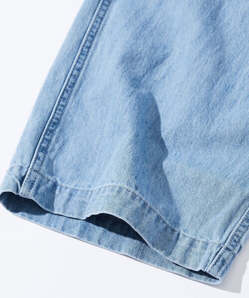 「HINSON」 加工デニムパンツ LARGE サックスブルー メンズ