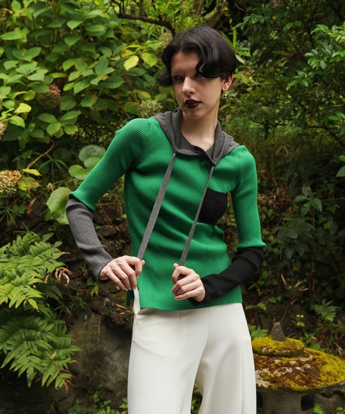 OMMO（オーエムエムオー） ニット セーター HOODIE KNIT TOP