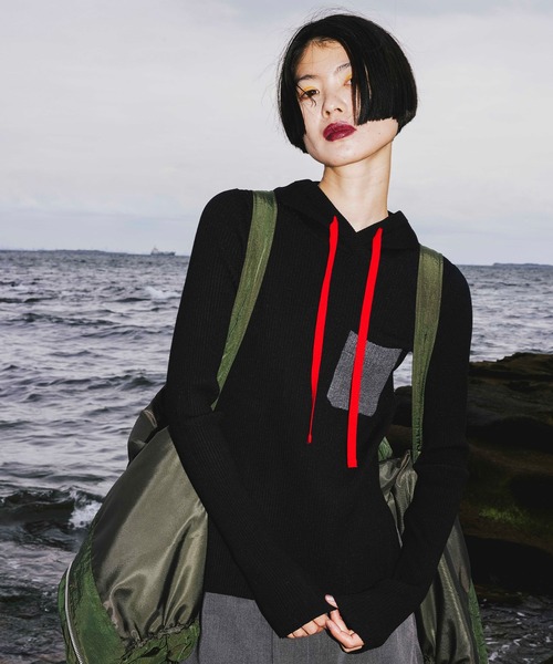 OMMO（オーエムエムオー） ニット セーター HOODIE KNIT TOP