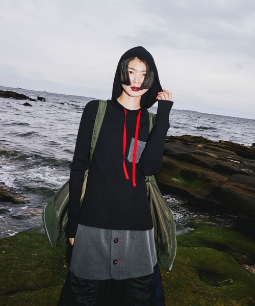 OMMO（オーエムエムオー） ニット セーター HOODIE KNIT TOP