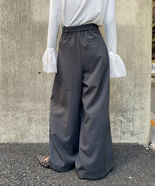AIC. パンツ アシンメトリーラップワイドパンツ レディース : ZOZOTOWN