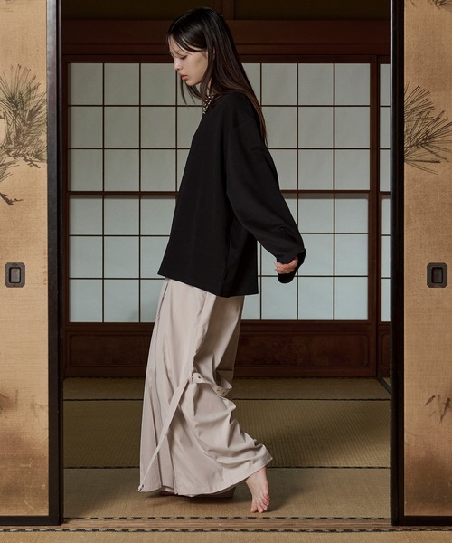 狐独 パンツ 2wayプリーツハカマパンツ メンズ レディース : ZOZOTOWN