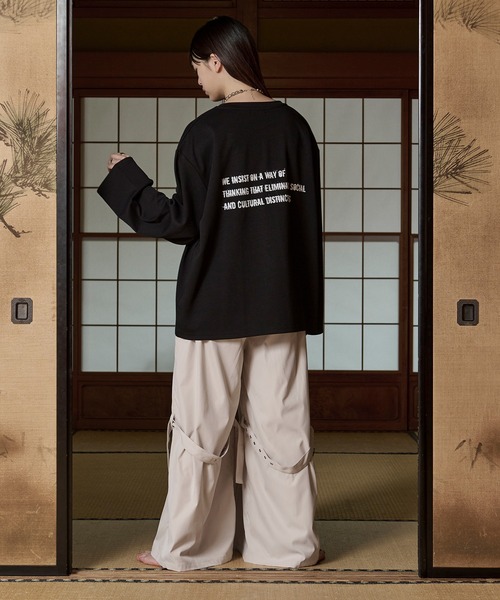 狐独 パンツ 2wayプリーツハカマパンツ メンズ レディース : ZOZOTOWN
