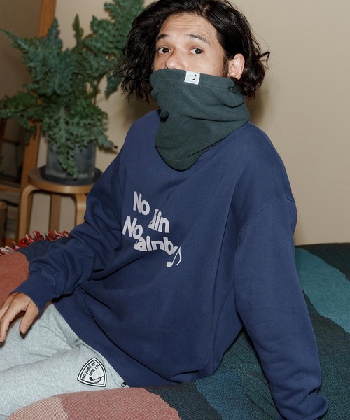 No Rain No Rainbow トレーナー スウェット msw1749-logo print