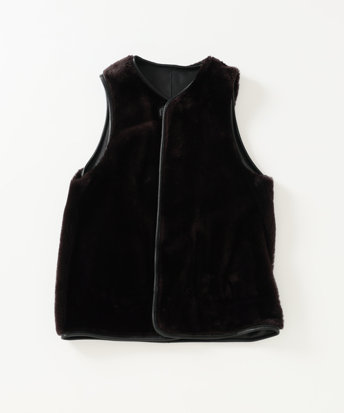machatt エコムートンベスト venit（ヴェニット） ベスト ジレ VENIT / eco mouton vest(エコ