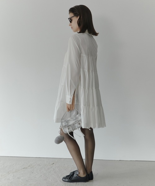 ✨美品✨LE CIEL BLEU アブストラクトプリントシャツドレス ワンピース LE CIEL BLEUワンピース アブストラクトプリントシャツドレス ルシェル