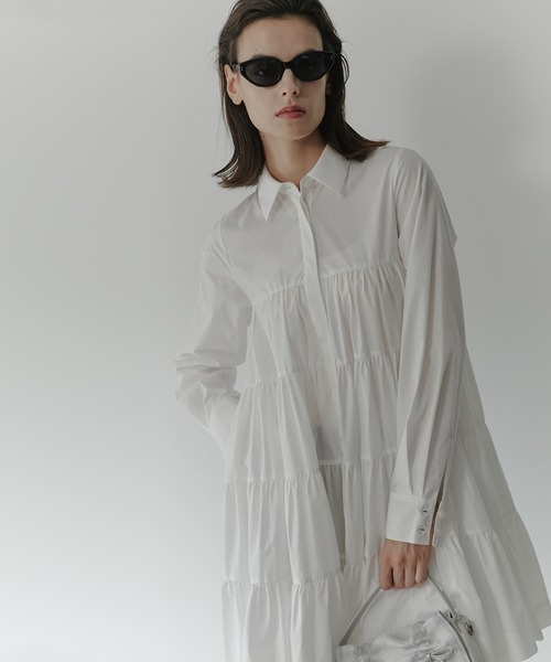 LE CIEL BLEU（ルシェルブルー） ワンピース ドラマティックギャザード