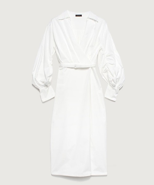 anuans（アニュアンス） シャツワンピース SMALL ホワイト レディース