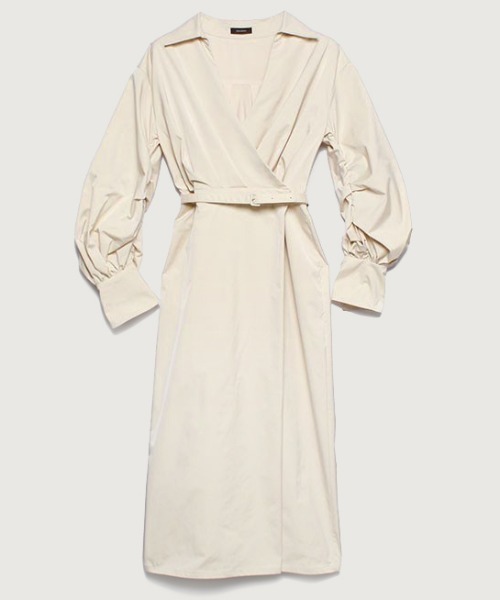 anuans（アニュアンス） シャツワンピース SMALL ホワイト レディース