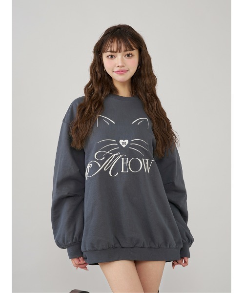 Darich（ダーリッチ） MEOWルーズスウェットプルオーバー レディース