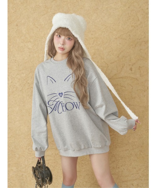Darich（ダーリッチ） MEOWルーズスウェットプルオーバー レディース