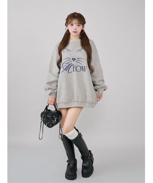 Darich（ダーリッチ） MEOWルーズスウェットプルオーバー レディース