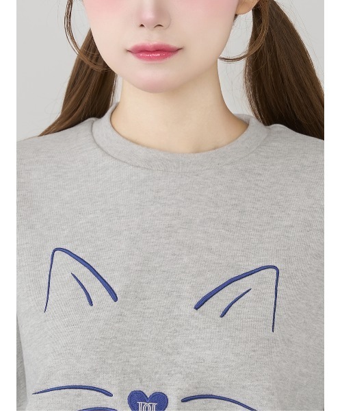 Darich（ダーリッチ） MEOWルーズスウェットプルオーバー レディース