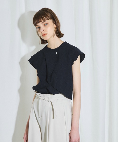 「UNITED TOKYO」 半袖ブラウス FREE ベージュ レディース_画像2