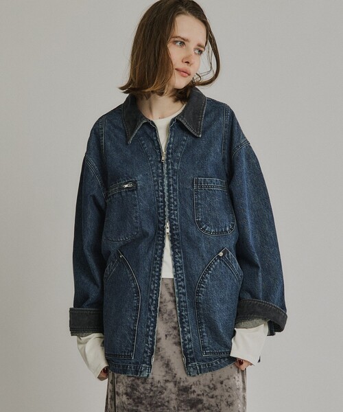 カバーオールブルゾン PUBLIC TOKYO（パブリックトウキョウ） ブルゾン アウター ジップ