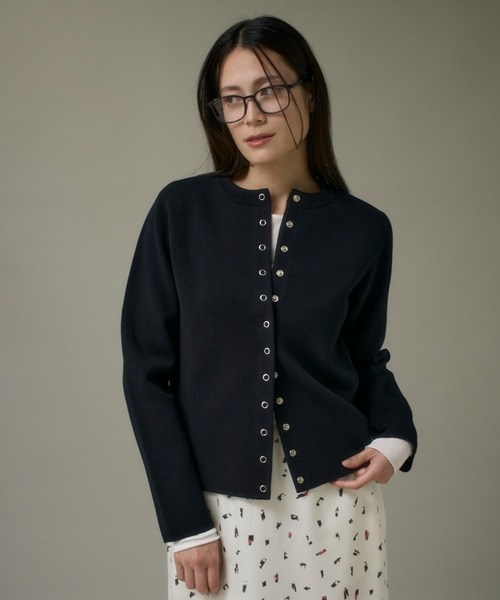 イッツインターナショナル（I．T．’S． international）/ドットボタンニットカーディガン I.T.'S. international（イッツインターナショナル） カーディガン