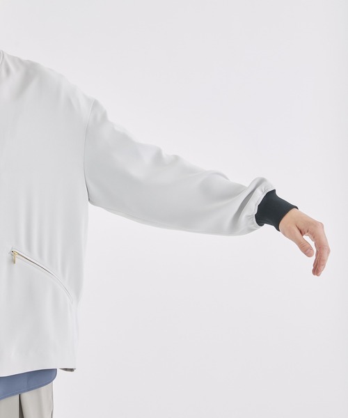 「CULLNI」 ジップアップブルゾン 2 ブルー メンズ_画像6