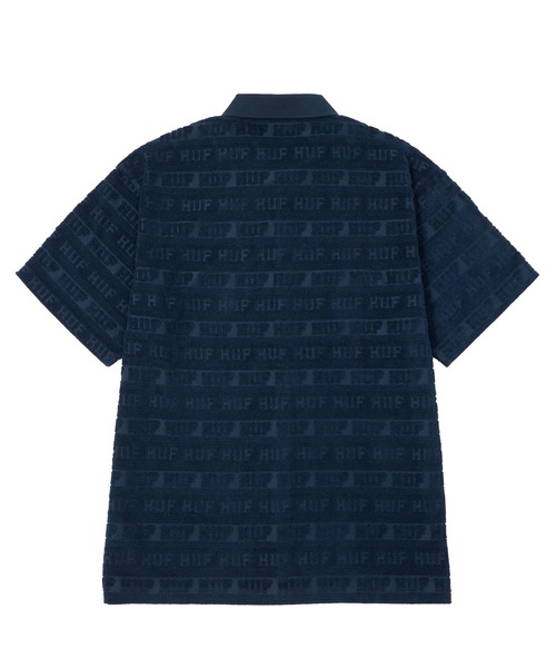 「HUF」 半袖シャツ LARGE ネイビー メンズ_画像4