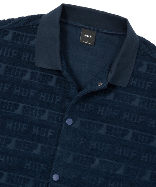 「HUF」 半袖シャツ LARGE ネイビー メンズ_画像5