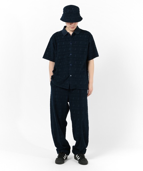 「HUF」 半袖シャツ LARGE ネイビー メンズ_画像9