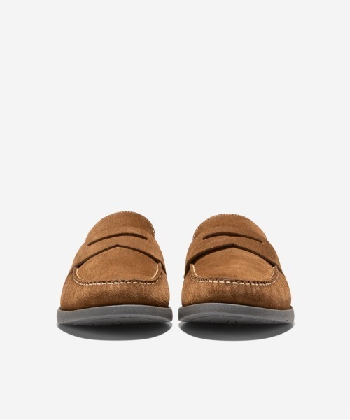 【新品未使用】 コールハーン ローファー スエード ブラウン 8M COLE HAAN（コールハーン） ローファー ブラウアーペニー ローファー
