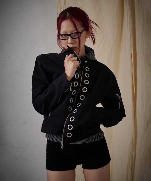 FTW コート アウター EYELET COTTON BIKER JACKET レディース メンズ