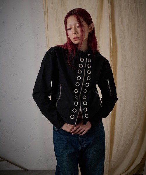 FTW コート アウター EYELET COTTON BIKER JACKET レディース メンズ