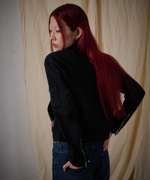 FTW コート アウター EYELET COTTON BIKER JACKET レディース メンズ