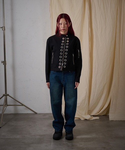 FTW コート アウター EYELET COTTON BIKER JACKET レディース メンズ