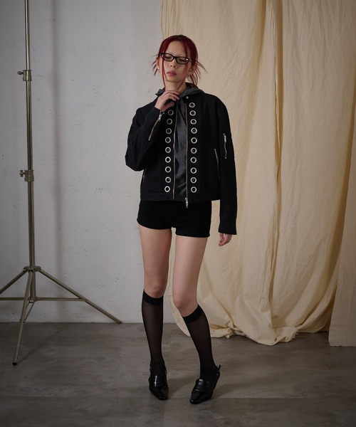 FTW コート アウター EYELET COTTON BIKER JACKET レディース メンズ