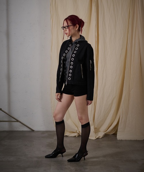 FTW コート アウター EYELET COTTON BIKER JACKET レディース メンズ