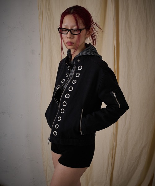 FTW コート アウター EYELET COTTON BIKER JACKET レディース メンズ