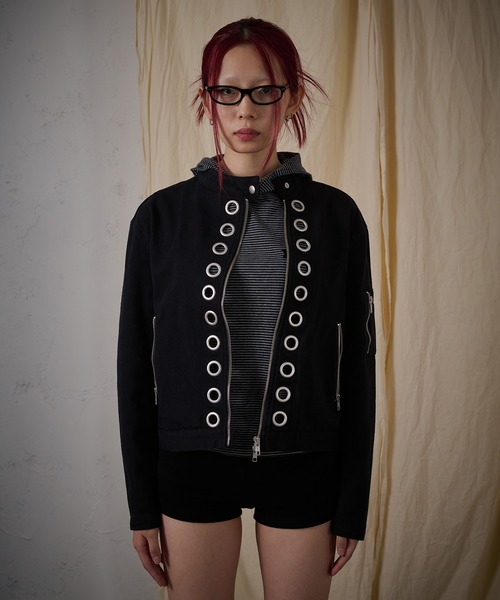 FTW コート アウター EYELET COTTON BIKER JACKET レディース メンズ