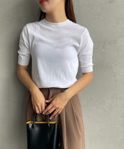 「gicipi」 半袖ニット 1 ブラック系その他 レディース_画像3