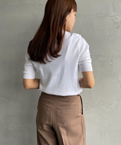 「gicipi」 半袖ニット 1 ブラック系その他 レディース_画像4