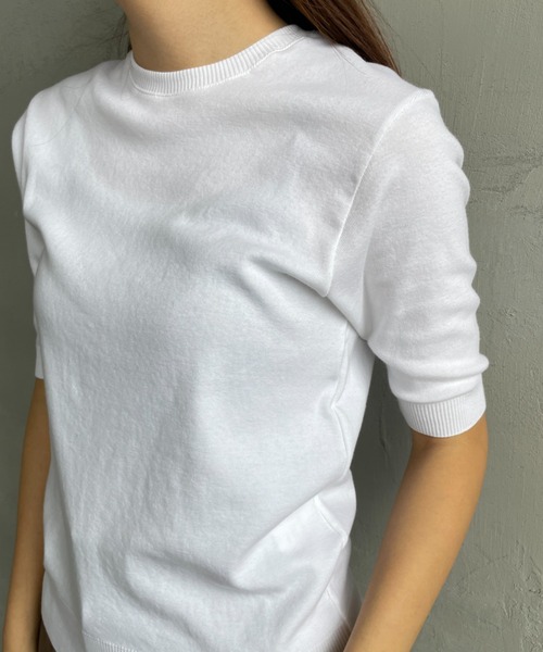 「gicipi」 半袖ニット 1 ブラック系その他 レディース_画像7