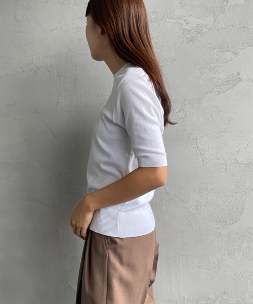 「gicipi」 半袖ニット 1 ブラック系その他 レディース_画像9