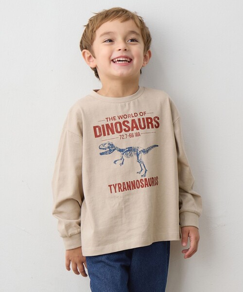 ANY（エニィ） tシャツ 恐竜プリント 長袖Tシャツ キッズ 子供服